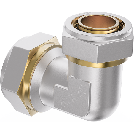 Mexen PEX-S sujungiamasis alkūnė su redukcija PEX 25 x 20 - W97225-2520-00