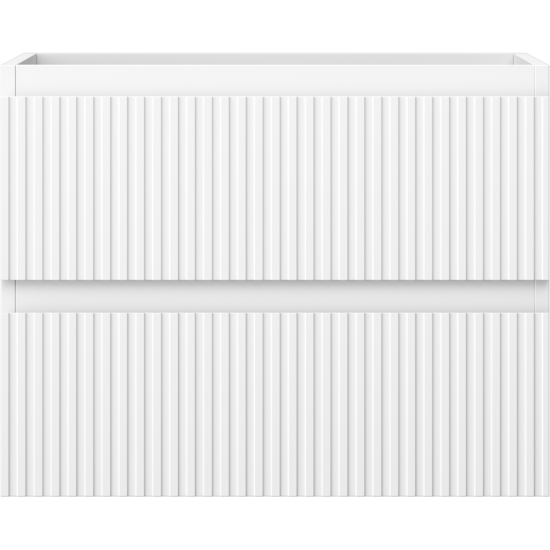 Mexen Rivel vonios spintelė po praustuvu 60 cm, 2 stalčiai, rifliuota, balta matinė - 91A20-06047-2-BFF01