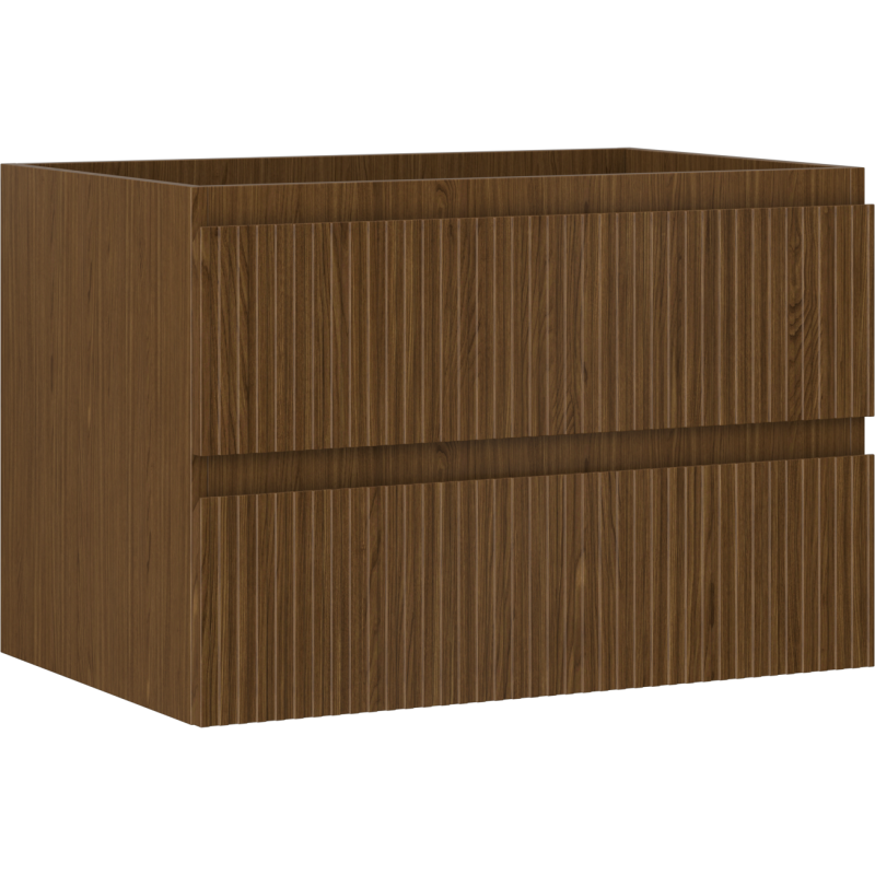 Mexen Rivel vonios baldų spintelė po praustuvu 70 cm, 2 stalčiai, grioveliai, riešutas - 91A20-07047-2-BFF86