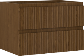 Mexen Rivel vonios baldų spintelė po praustuvu 70 cm, 2 stalčiai, grioveliai, riešutas - 91A20-07047-2-BFF86