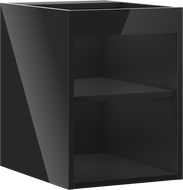 Mexen Box-A korpuso spintelė po kriaukle 35 cm, juodas blizgesys - 91AX1-0350-470-1-70