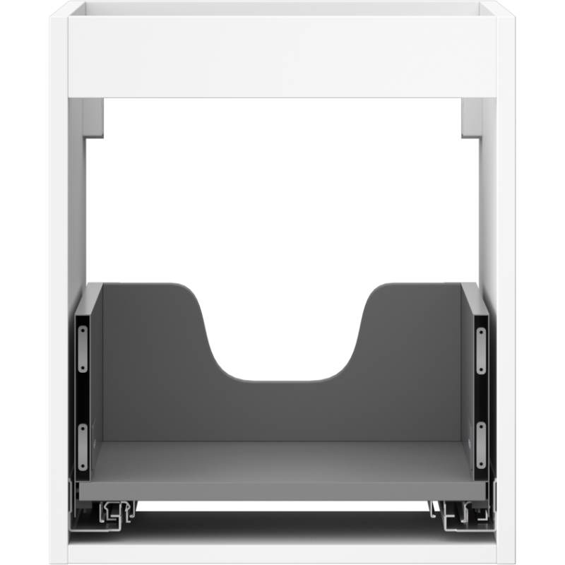 Mexen Box-A kabineto korpusas po praustuvu 40 cm, 1 stalčius, baltas matinis - 91AX0-0400-470-1-01