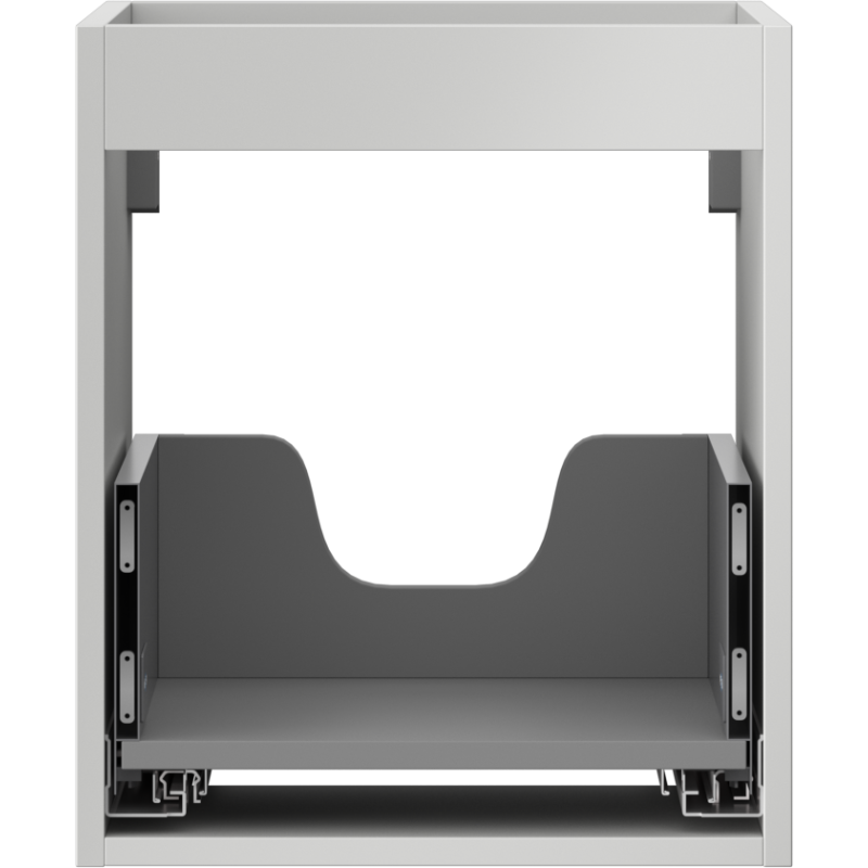 Mexen Box-A korpus praustuvo spintelės 40 cm, 1 stalčius, pilka matinė - 91AX0-0400-470-1-62