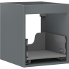 Mexen Box-A spintelės korpusas po praustuvu 40 cm, 1 stalčius, grafitas matinis - 91AX0-0400-470-1-66