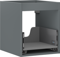 Mexen Box-A spintelės korpusas po praustuvu 40 cm, 1 stalčius, grafitas matinis - 91AX0-0400-470-1-66