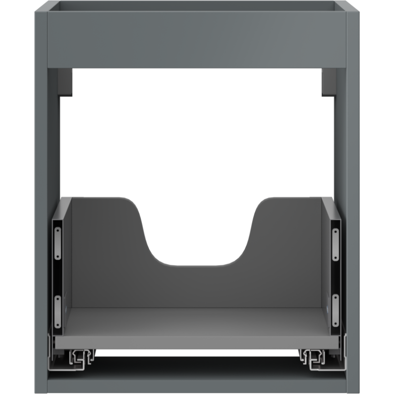 Mexen Box-A spintelės korpusas po praustuvu 40 cm, 1 stalčius, grafitas matinis - 91AX0-0400-470-1-66