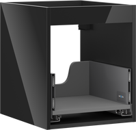 Mexen Box-A vonios spintelės korpusas 40 cm, 1 stalčius, juodas blizgus - 91AX0-0400-470-1-70