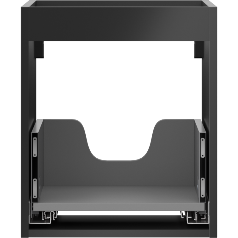 Mexen Box-A korpuso pastatomėlis 40 cm, 1 stalčius, juodas matinis - 91AX0-0400-470-1-71