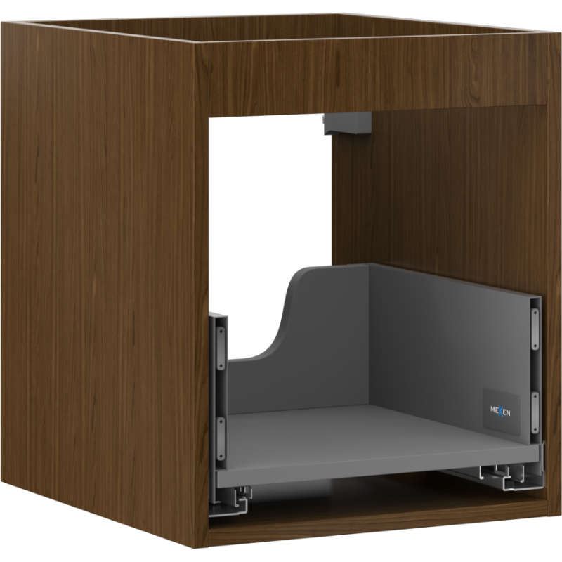 Mexen Box-A spintelės po praustuvu korpusas 40 cm, 1 stalčius, riešutmedis - 91AX0-0400-470-1-86