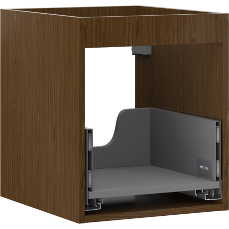 Mexen Box-A spintelės po praustuvu korpusas 40 cm, 1 stalčius, riešutmedis - 91AX0-0400-470-1-86