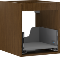 Mexen Box-A spintelės po praustuvu korpusas 40 cm, 1 stalčius, riešutmedis - 91AX0-0400-470-1-86