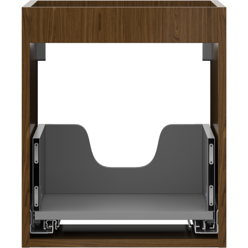 Mexen Box-A spintelės po praustuvu korpusas 40 cm, 1 stalčius, riešutmedis - 91AX0-0400-470-1-86