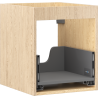 Mexen Box-A spintelės korpusas po praustuvu 40 cm, 1 stalčius, ąžuolas - 91AX0-0400-470-1-81