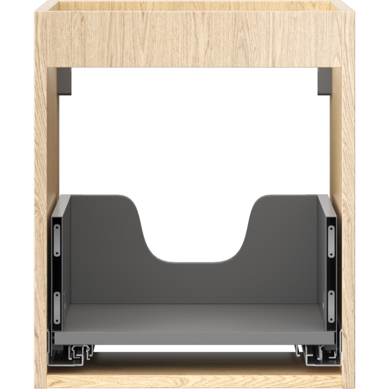 Mexen Box-A spintelės korpusas po praustuvu 40 cm, 1 stalčius, ąžuolas - 91AX0-0400-470-1-81