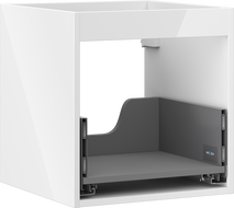 Mexen Box-A spintelė po praustuvu, 45 cm, 1 stalčius, blizgi balta - 91AX0-0450-470-1-00