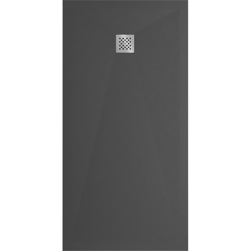 Mexen Stone+ stačiakampė kompozitinė dušo dėžė 180 x 100 cm, antracitas - 44711018