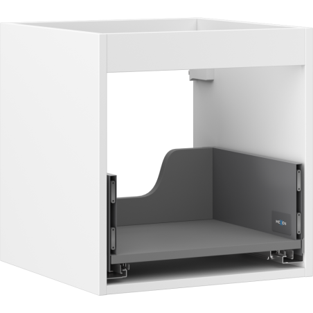 Mexen Box-A spintelės po praustuvu korpusas 45 cm, 1 stalčius, baltas matinis - 91AX0-0450-470-1-01