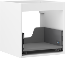 Mexen Box-A spintelės po praustuvu korpusas 45 cm, 1 stalčius, baltas matinis - 91AX0-0450-470-1-01