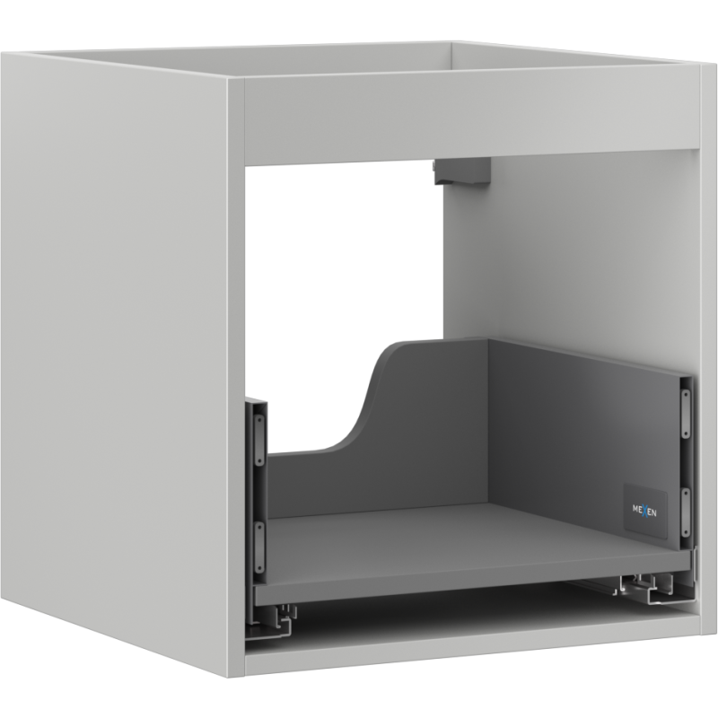 Mexen Box-A spintelės korpusas po praustuvu 45 cm, 1 stalčius, pilkas matinis - 91AX0-0450-470-1-62