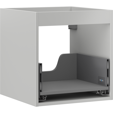 Mexen Box-A spintelės korpusas po praustuvu 45 cm, 1 stalčius, pilkas matinis - 91AX0-0450-470-1-62