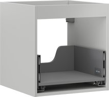 Mexen Box-A spintelės korpusas po praustuvu 45 cm, 1 stalčius, pilkas matinis - 91AX0-0450-470-1-62