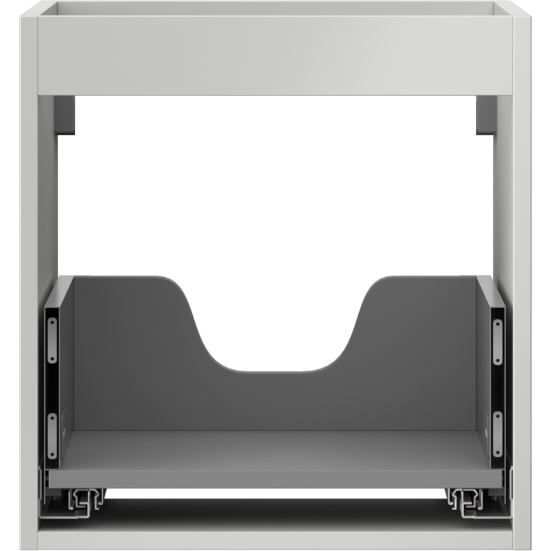 Mexen Box-A spintelės korpusas po praustuvu 45 cm, 1 stalčius, pilkas matinis - 91AX0-0450-470-1-62