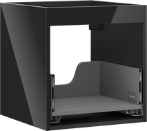 Mexen Box-A praustuvo spintelės korpusas 45 cm, 1 stalčius, juodas blizgus - 91AX0-0450-470-1-70