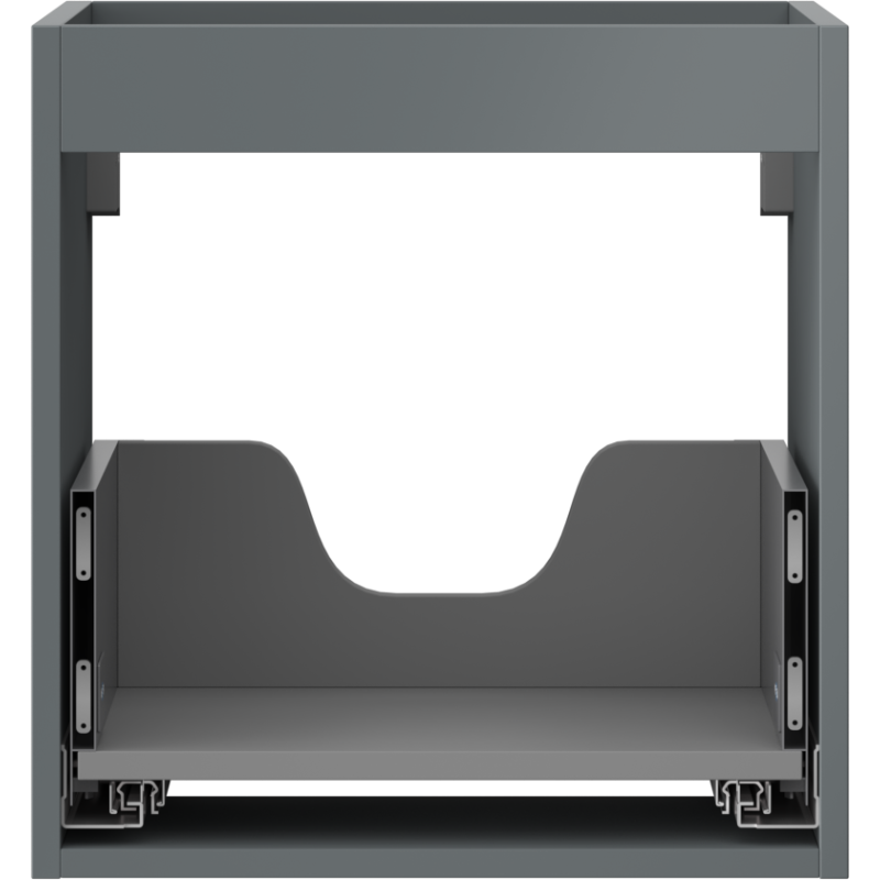 Mexen Box-A praustuvas spintelės korpusas 45 cm, 1 stalčius, matinė grafito spalva - 91AX0-0450-470-1-66