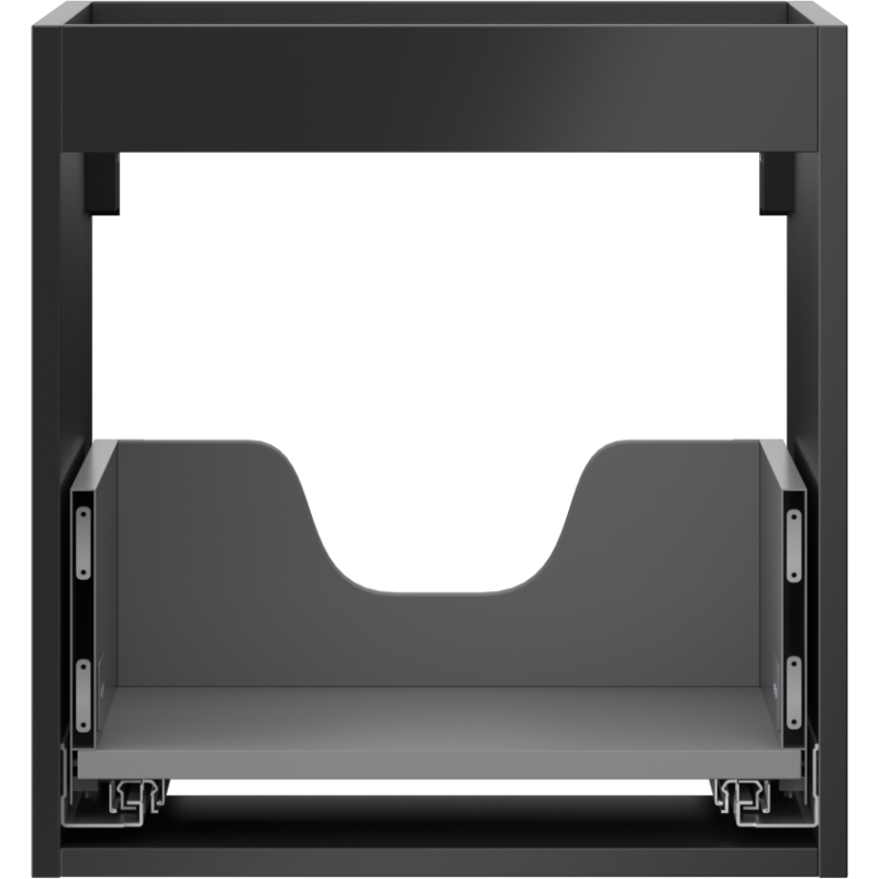 Mexen Box-A spintelės korpusas po praustuvu 45 cm, 1 stalčius, matinė juoda - 91AX0-0450-470-1-71