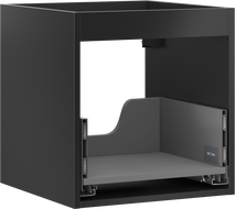 Mexen Box-A spintelės korpusas po praustuvu 45 cm, 1 stalčius, matinė juoda - 91AX0-0450-470-1-71