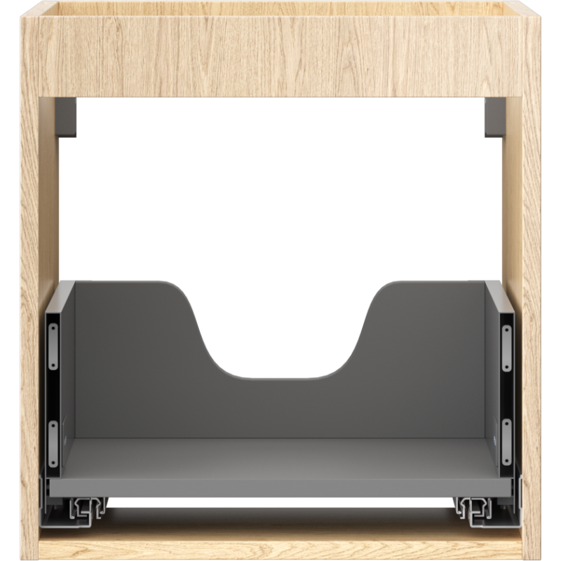 Mexen Box-A spintelės kėbulas po praustuvu 45 cm, 1 stalčius, ąžuolas - 91AX0-0450-470-1-81