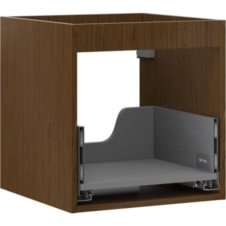 Mexen Box-A vonios spintelės korpusas po praustuvu 45 cm, 1 stalčius, riešutas - 91AX0-0450-470-1-86