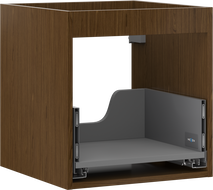 Mexen Box-A vonios spintelės korpusas po praustuvu 45 cm, 1 stalčius, riešutas - 91AX0-0450-470-1-86