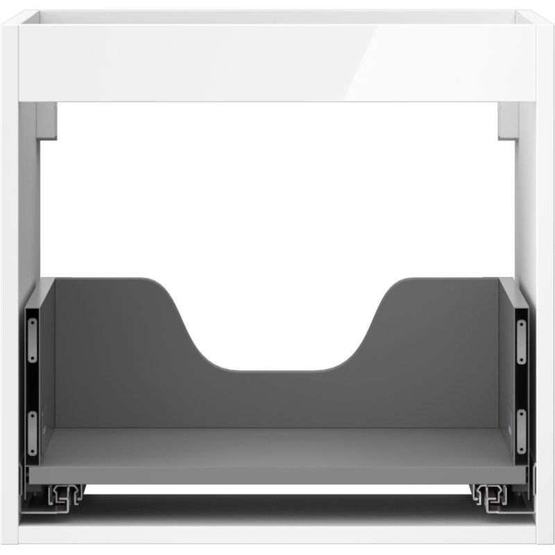 Mexen Box-A spintelės po praustuvu korpusas 50 cm, 1 stalčius, blizgus baltas - 91AX0-0500-470-1-00