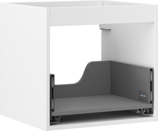 Mexen Box-A spintelės korpusas po praustuvu 50 cm, 1 stalčius, baltos matinės spalvos - 91AX0-0500-470-1-01