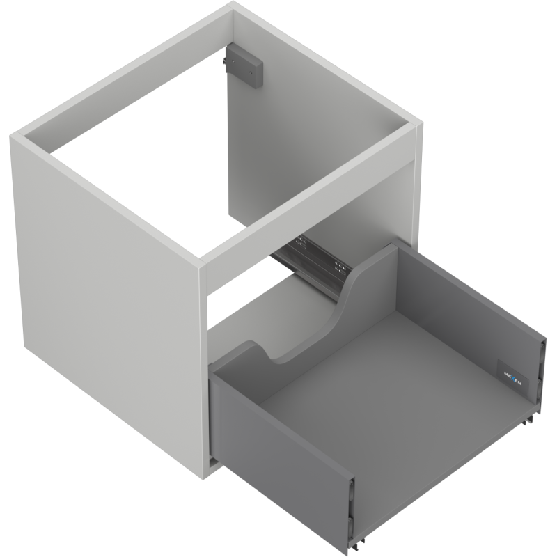 Mexen Box-A spintele po praustuvu 50 cm, 1 stalčius, pilka matinė - 91AX0-0500-470-1-62