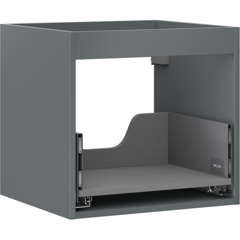 Mexen Box-A praustuvo spintelės korpusas 50 cm, 1 stalčius, matinė grafito - 91AX0-0500-470-1-66