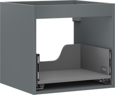 Mexen Box-A praustuvo spintelės korpusas 50 cm, 1 stalčius, matinė grafito - 91AX0-0500-470-1-66
