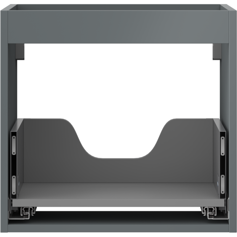 Mexen Box-A praustuvo spintelės korpusas 50 cm, 1 stalčius, matinė grafito - 91AX0-0500-470-1-66