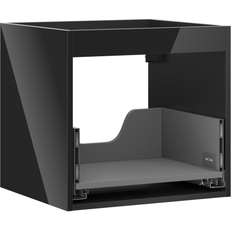 Mexen Box-A korpuso vonios spintelė 50 cm, 1 stalčius, juodas blizgus - 91AX0-0500-470-1-70