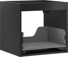 Mexen Box-A spintelės po praustuvu korpusas 50 cm, 1 stalčius, juoda matinė - 91AX0-0500-470-1-71
