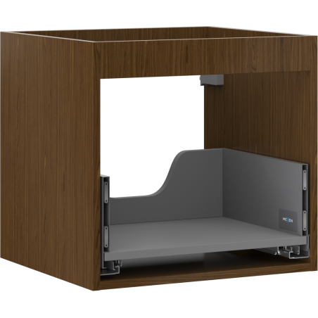 Mexen Box-A spintelės korpusas po kriaukle 50 cm, 1 stalčius, riešutas - 91AX0-0500-470-1-86