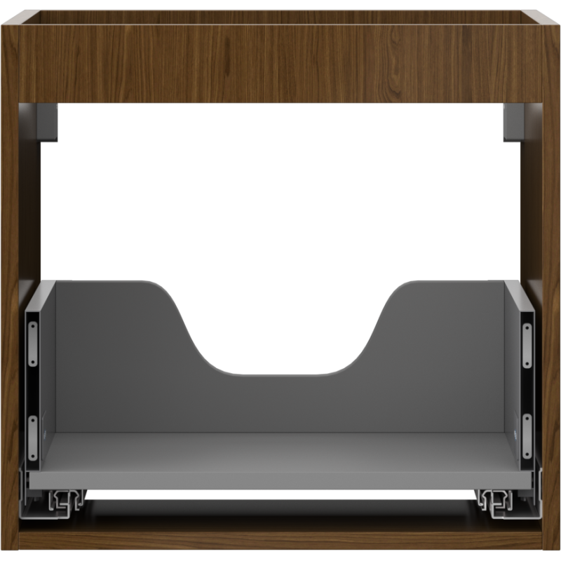 Mexen Box-A spintelės korpusas po kriaukle 50 cm, 1 stalčius, riešutas - 91AX0-0500-470-1-86