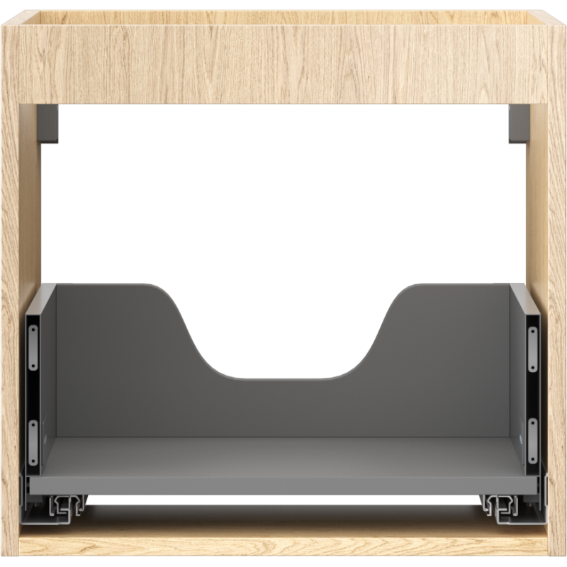 Mexen Box-A spintelės po praustuvu korpusas 50 cm, 1 stalčius, ąžuolas - 91AX0-0500-470-1-81