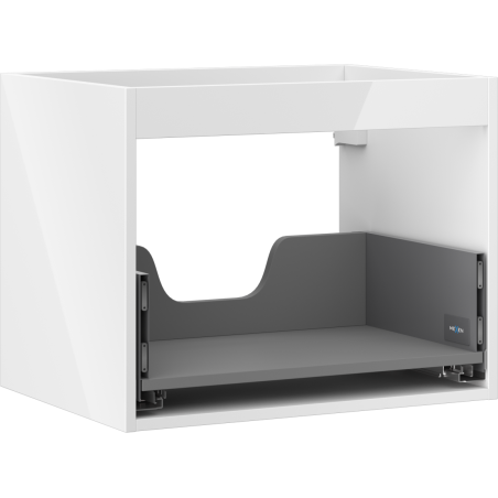 Mexen Box-A korpus kriauklės spintelės 60 cm, 1 stalčius, baltas blizgesys - 91AX0-0600-470-1-00