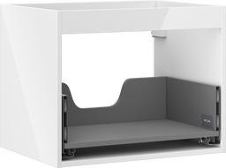 Mexen Box-A spintelės apačia 60 cm pločio, 1 stalčius, balto blizgesio - 91AX0-0600-470-1-00