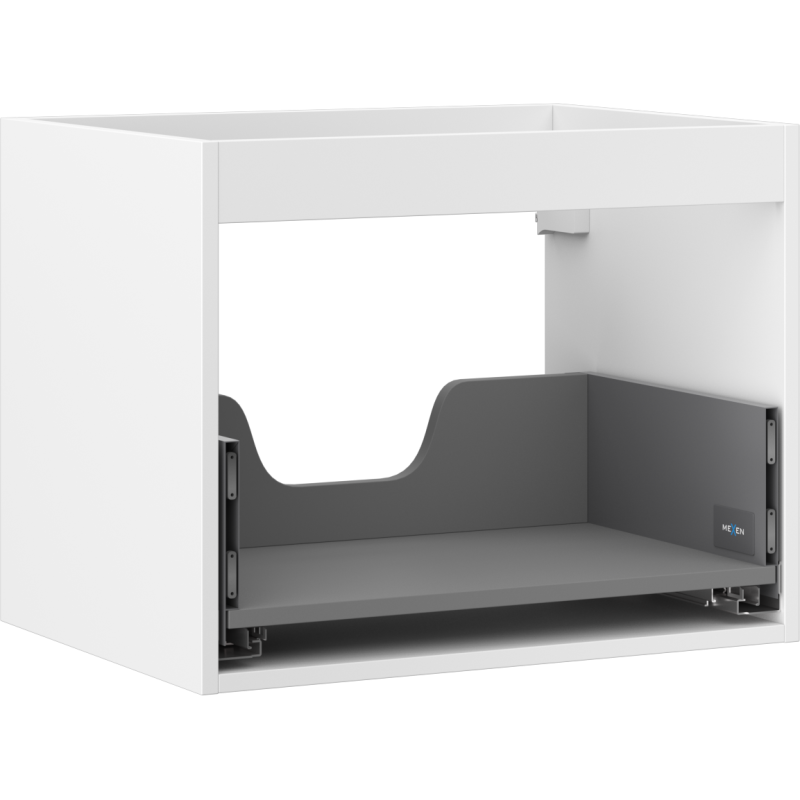 Mexen Box-A spintelės korpusas po praustuvu 60 cm, 1 stalčius, baltas matinis - 91AX0-0600-470-1-01