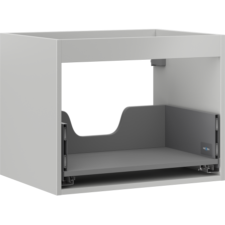 Mexen Box-A spintelės korpusas po kriaukle 60 cm, 1 stalčius, pilkas matinis - 91AX0-0600-470-1-62