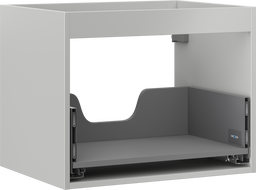 Mexen Box-A spintelės korpusas po kriaukle 60 cm, 1 stalčius, pilkas matinis - 91AX0-0600-470-1-62
