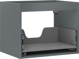 Mexen Box-A pastatomis spintelės korpusas 60 cm, 1 stalčius, matinė grafito spalva - 91AX0-0600-470-1-66